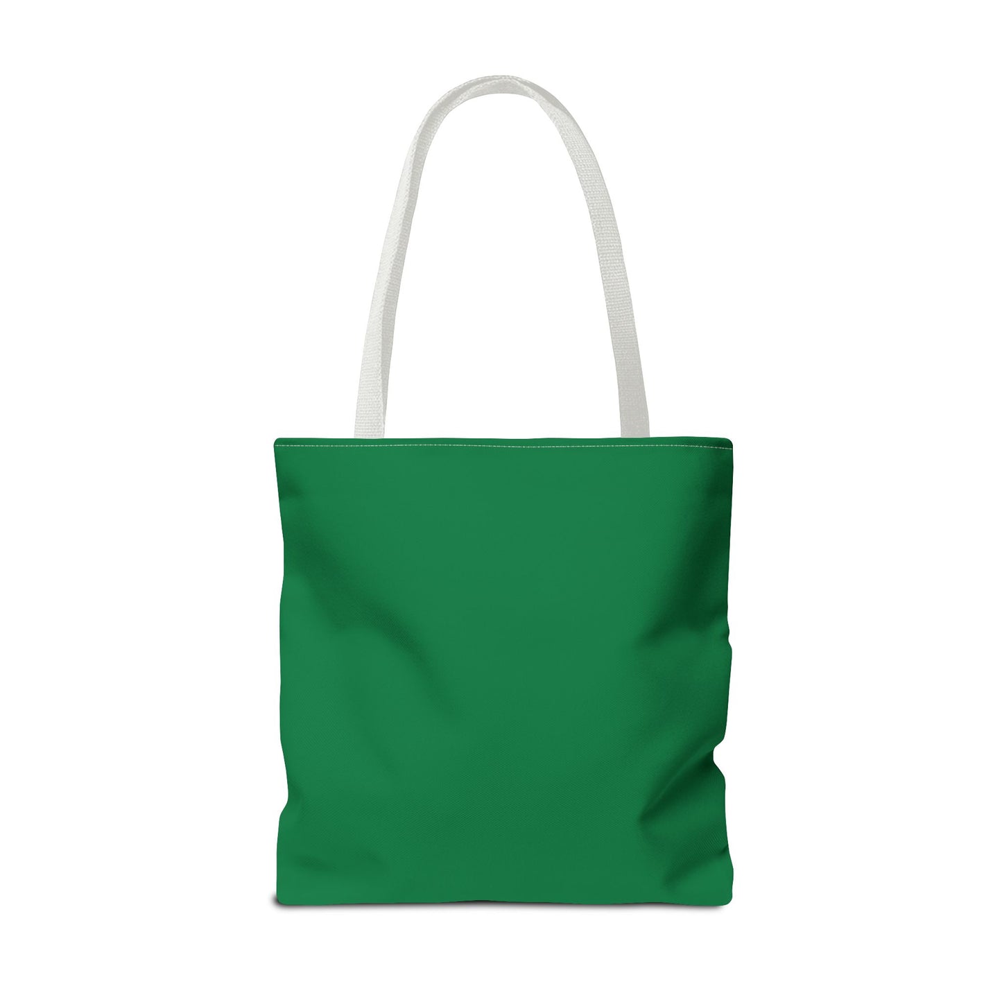 green with white smiley face Tote Bag