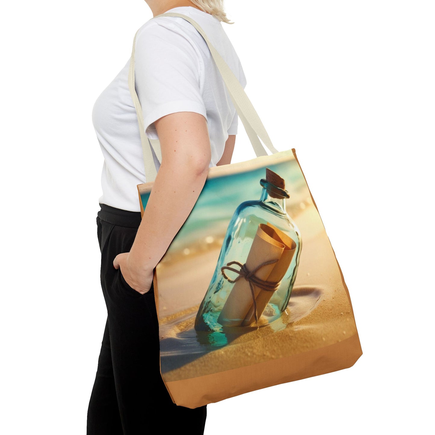 message in a bottle Tote Bag