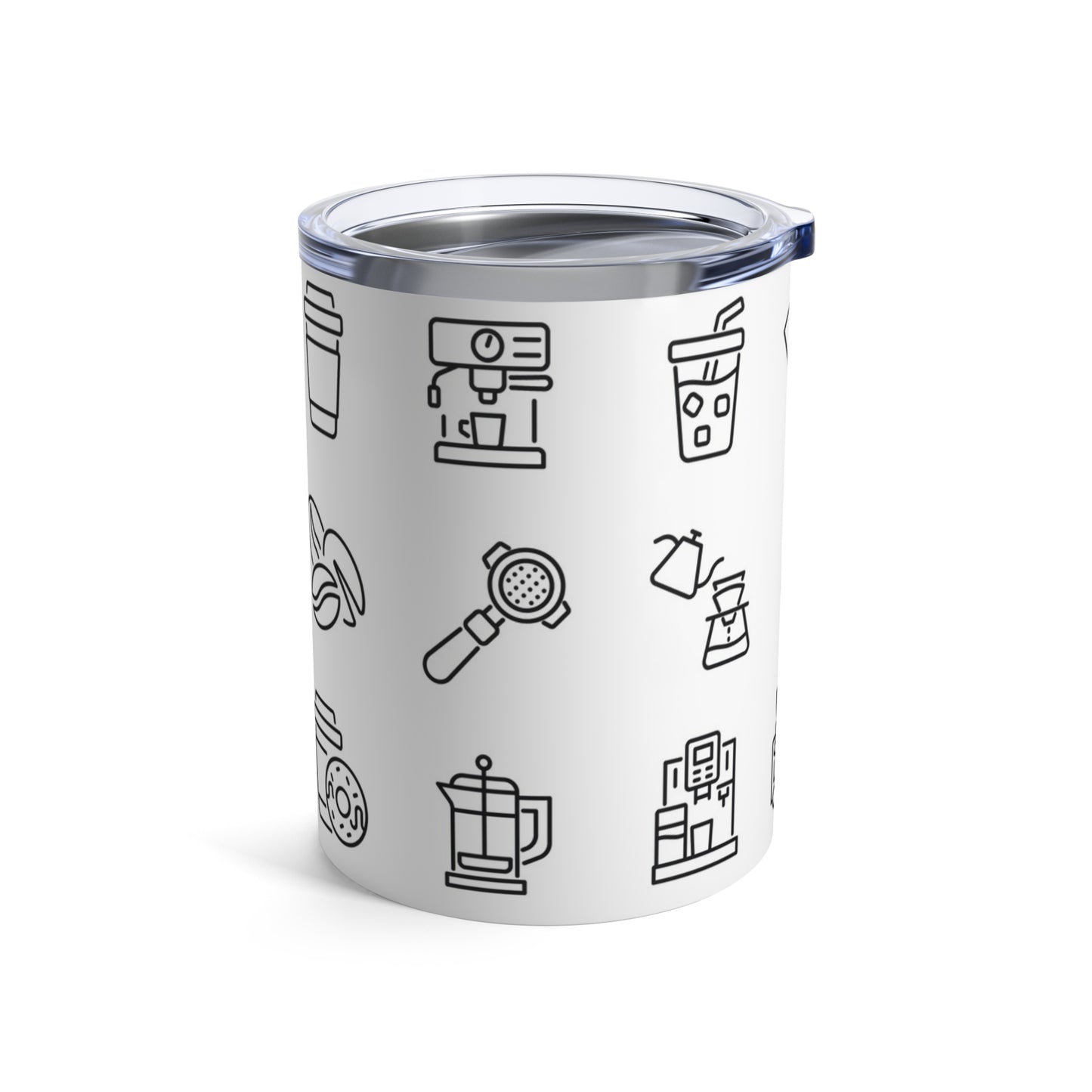 Coffee image outlines Whiskey/Wine Tumbler