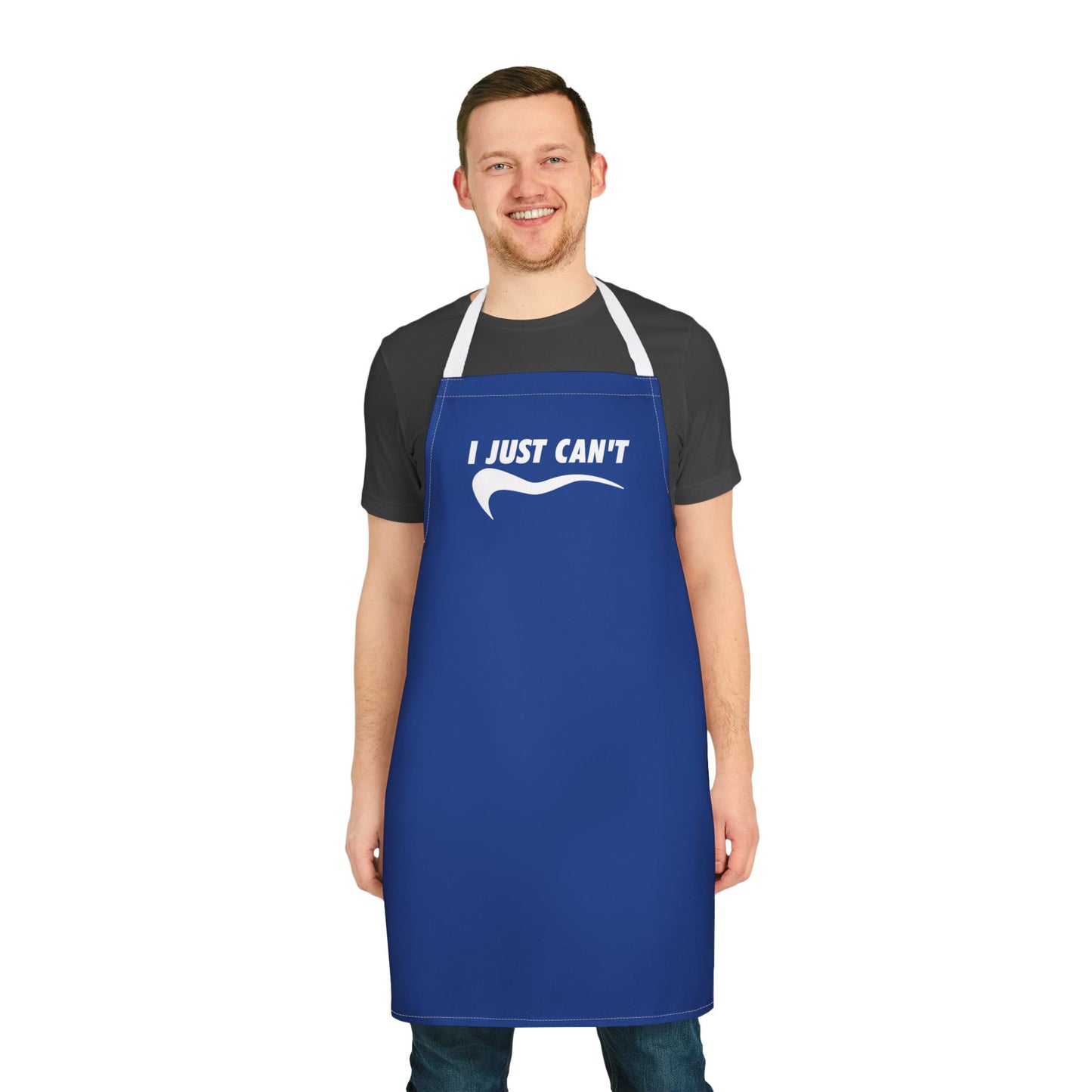 blue I just Can't  Apron