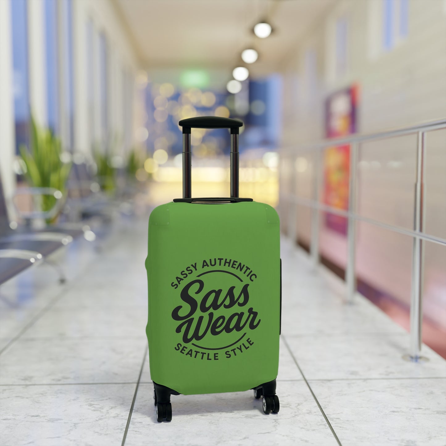 Sass Wear Luggage Cover Green