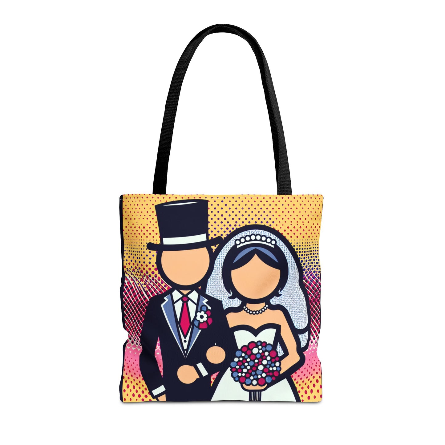 pop art bride and groom Tote Bag