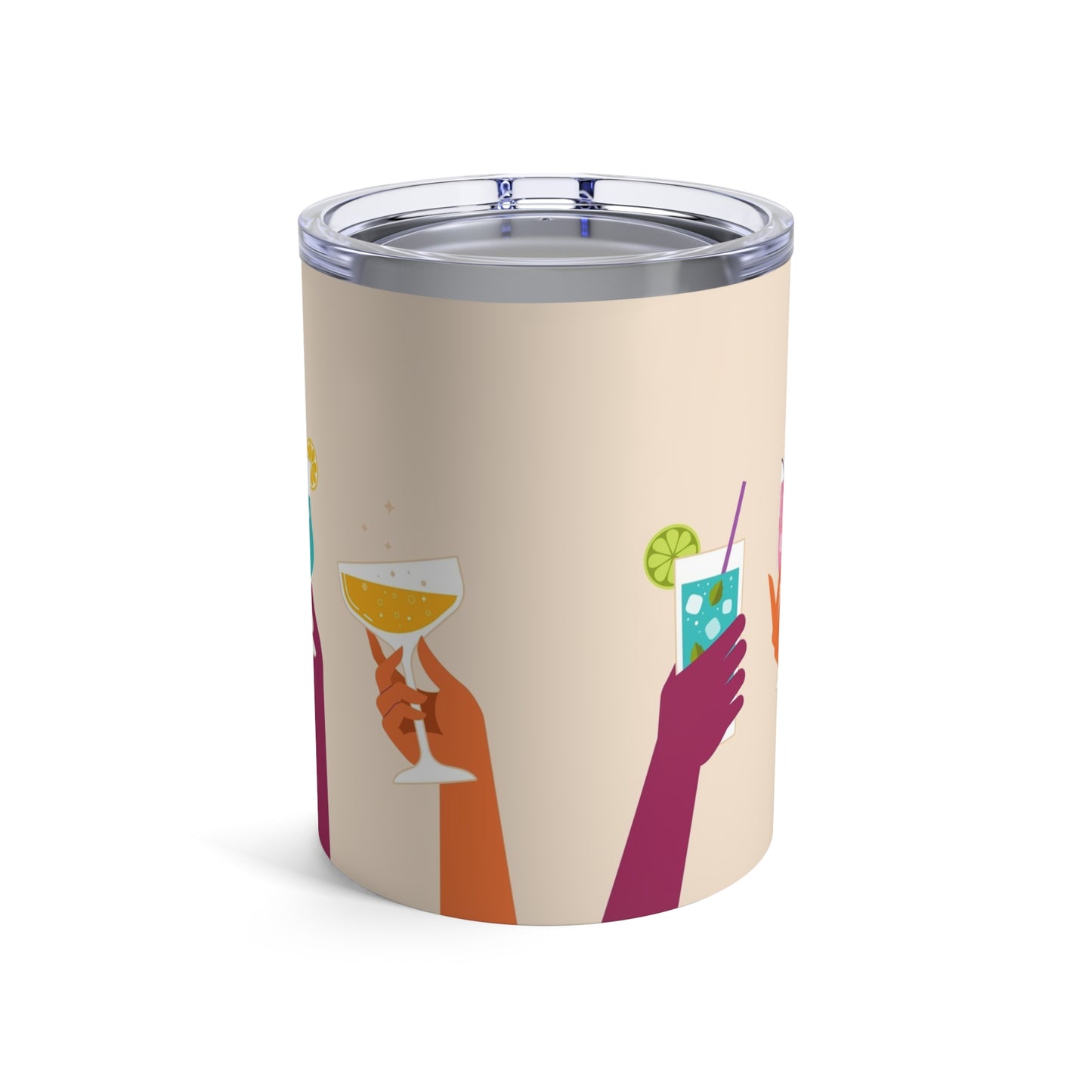 Fun hands holding glasses Whiskey/Wine Tumbler