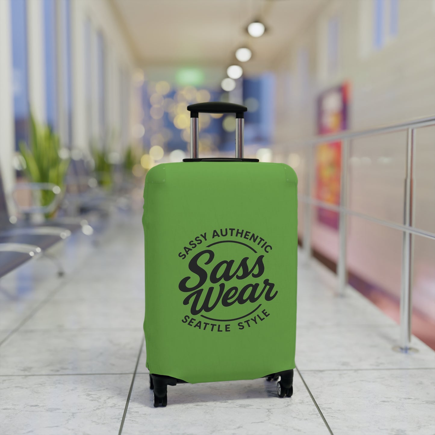 Sass Wear Luggage Cover Green
