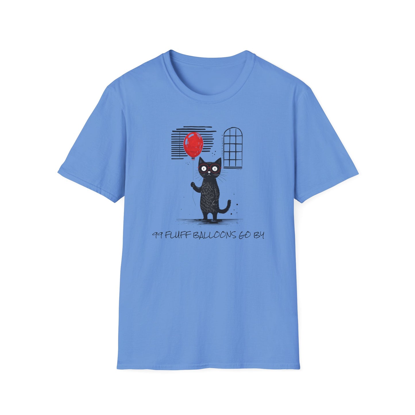 99 Fluff Balloons Go By - Unisex Softstyle T-Shirt