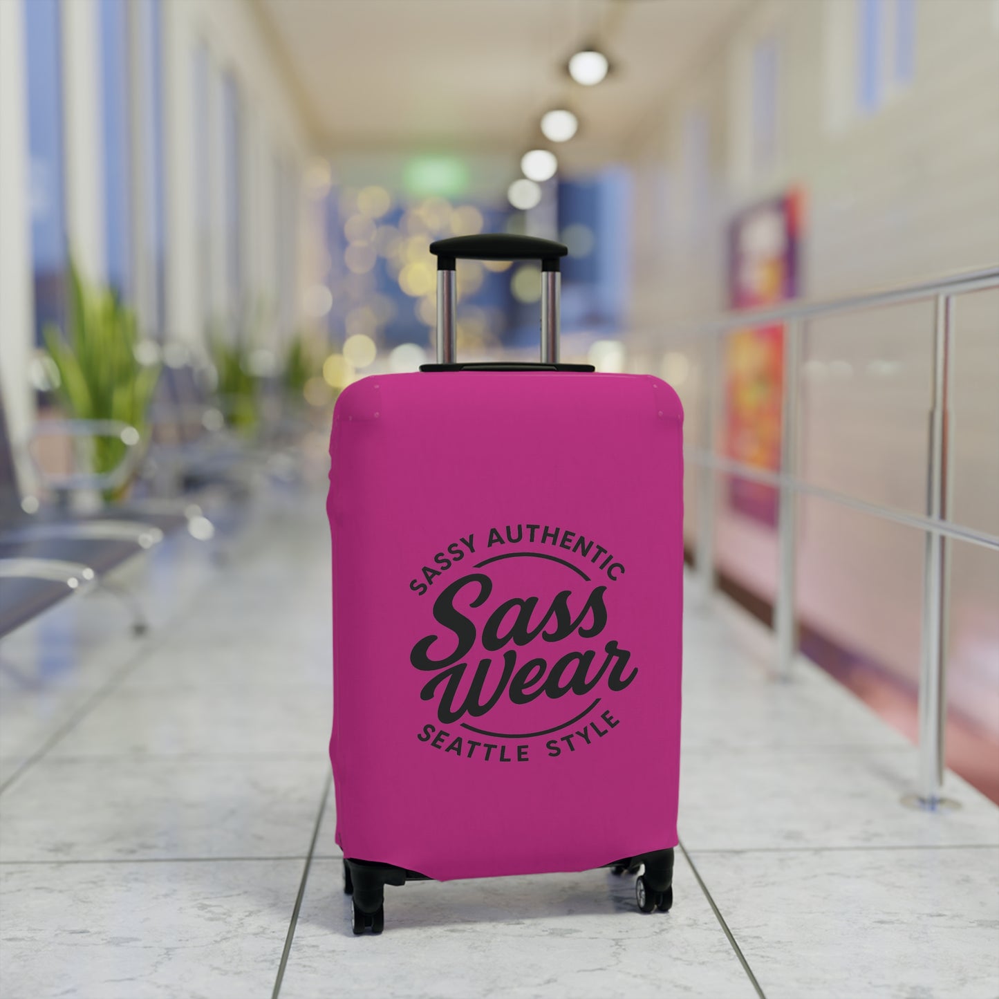 Sass Wear Luggage Cover Hot Pink