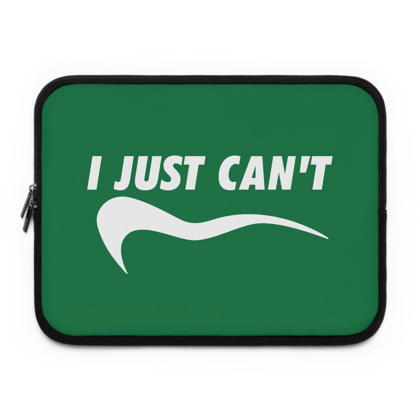 green with white i just can't Laptop Sleeve