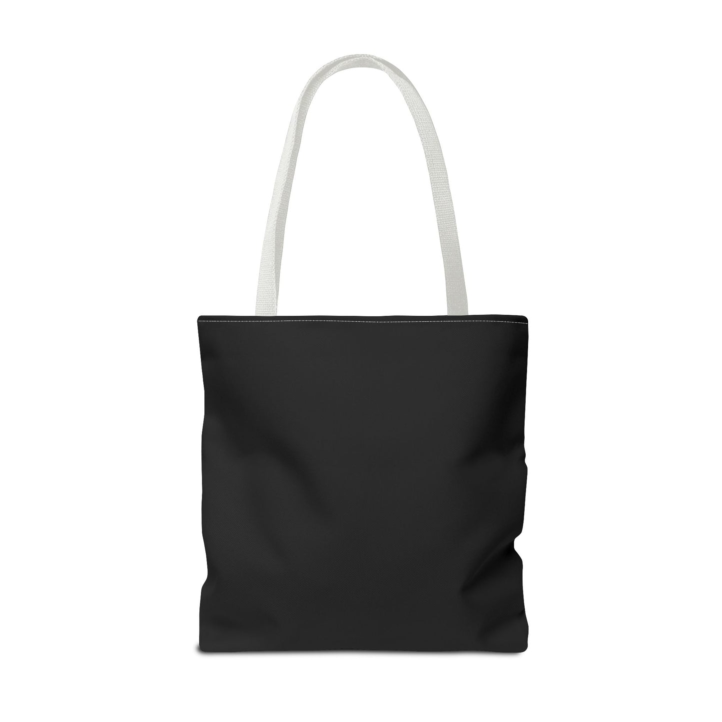 black with white smiley face Tote Bag