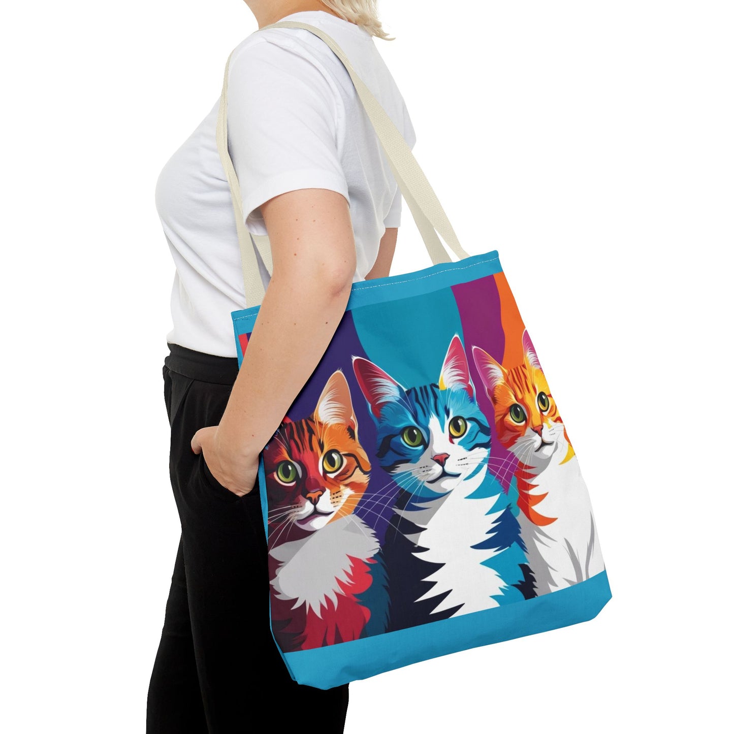 pop art cats Tote Bag