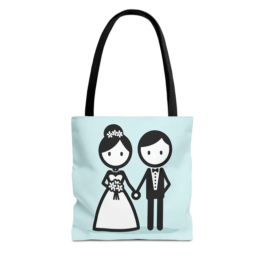 bride and groom Tote Bag