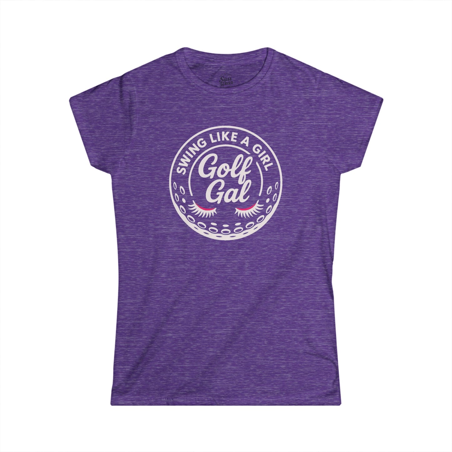 golf gal logo white Women's Softstyle Tee