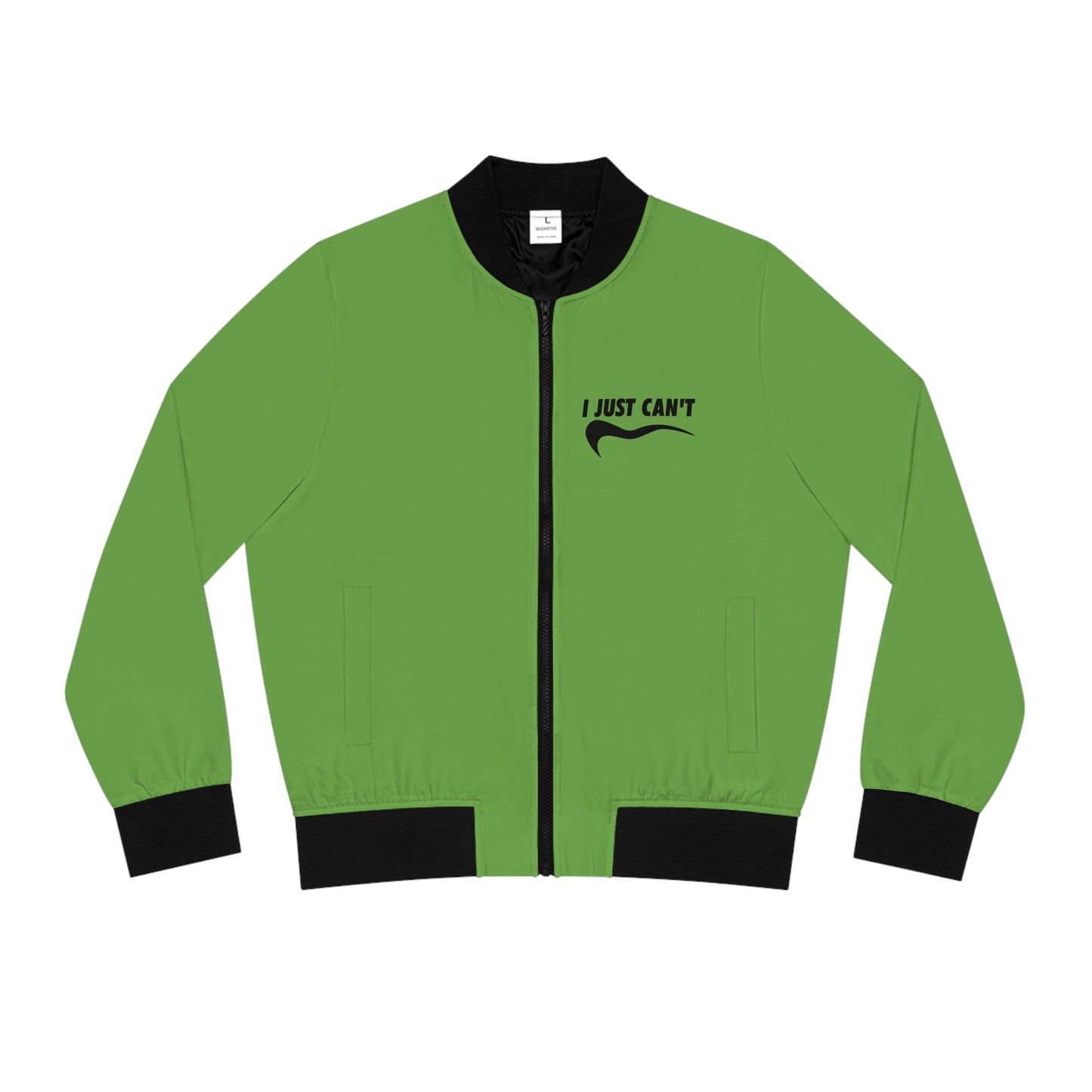 Green I just Can't Women's Bomber Jacket