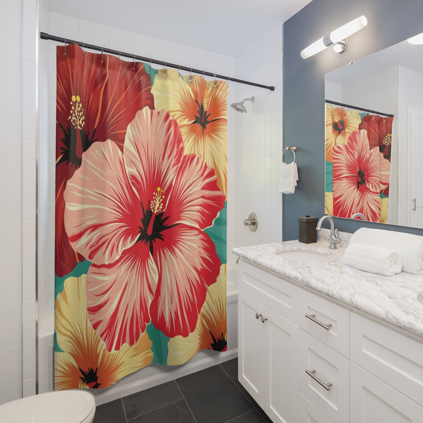 hibiscus Shower Curtains