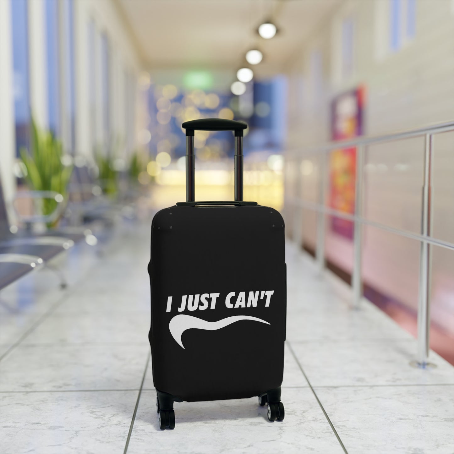 I Just Can't Luggage Cover Black