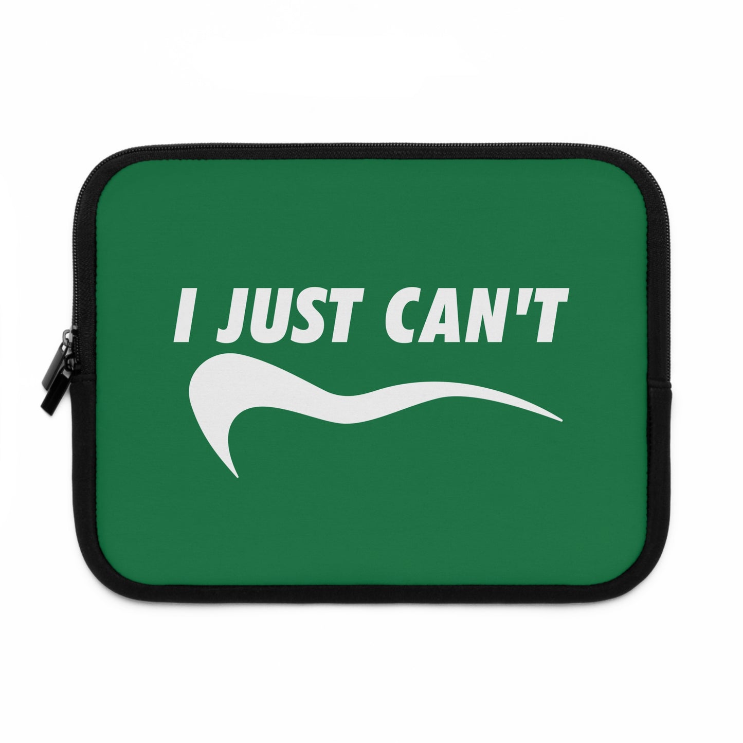 green with white i just can't Laptop Sleeve