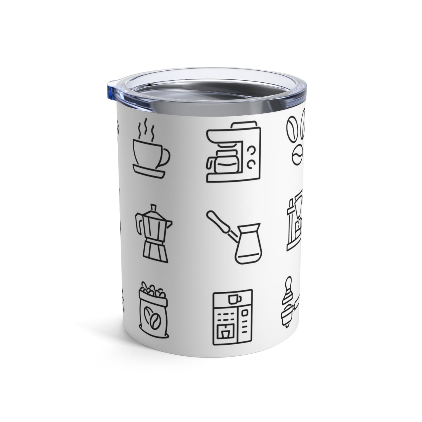 Coffee image outlines Whiskey/Wine Tumbler