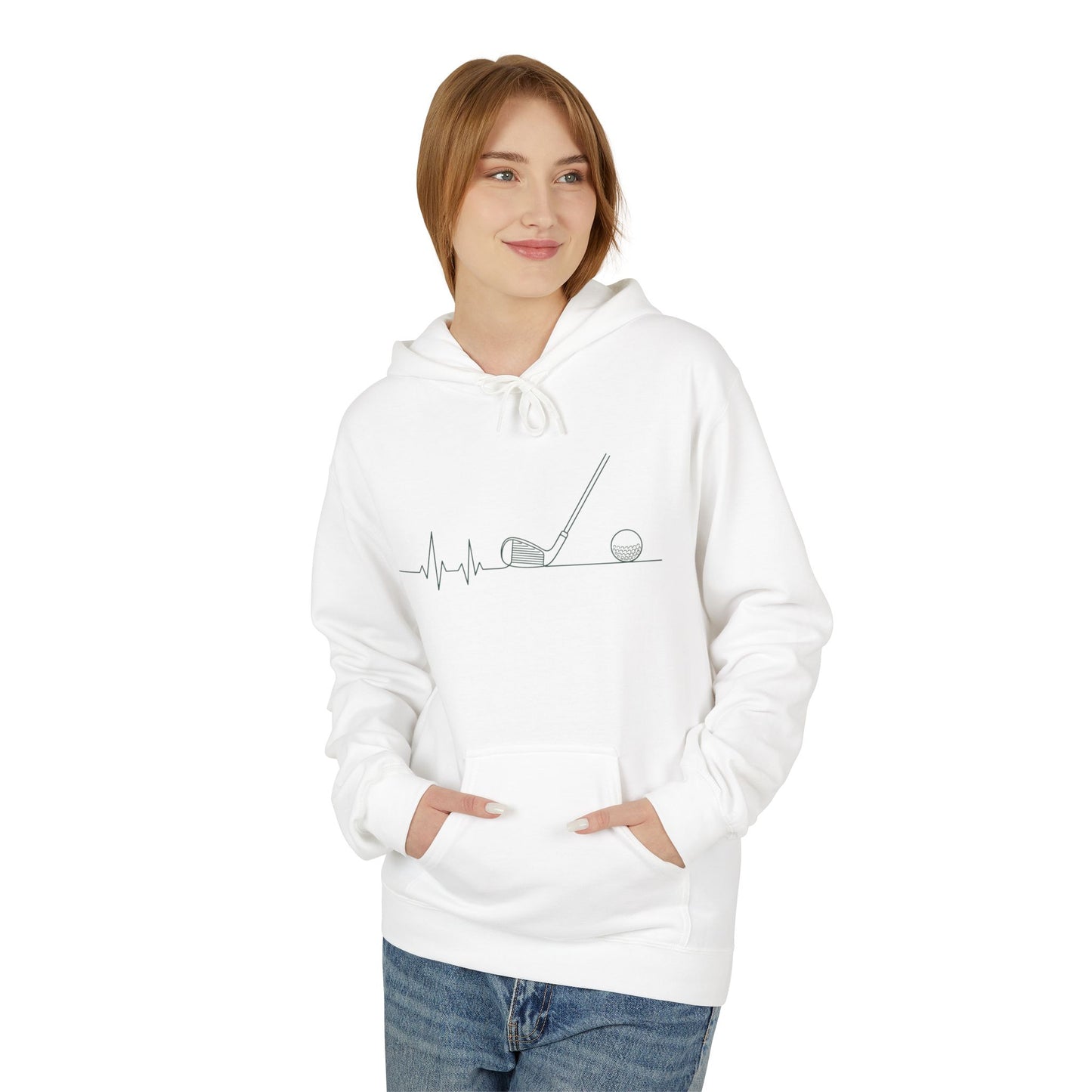 Golf Heartbeat Hoodie Hoodie