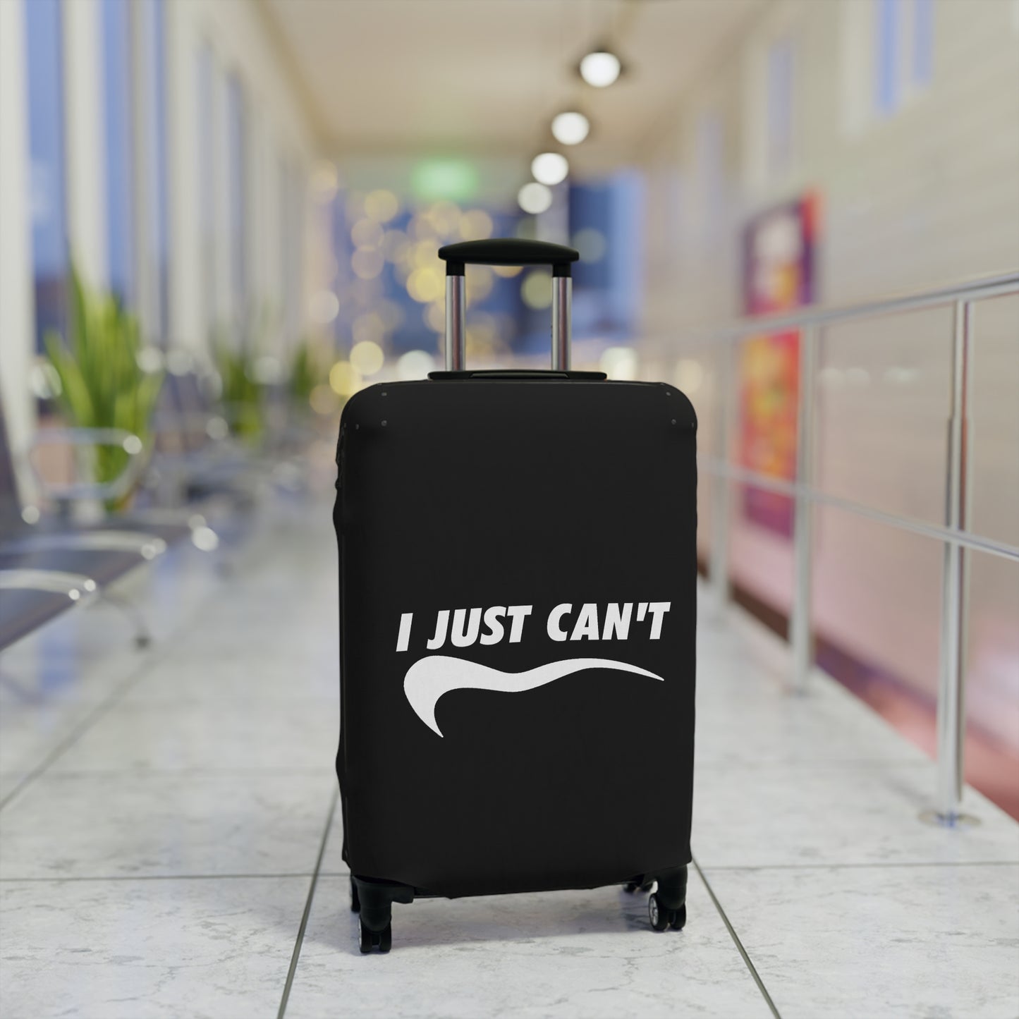 I Just Can't Luggage Cover Black