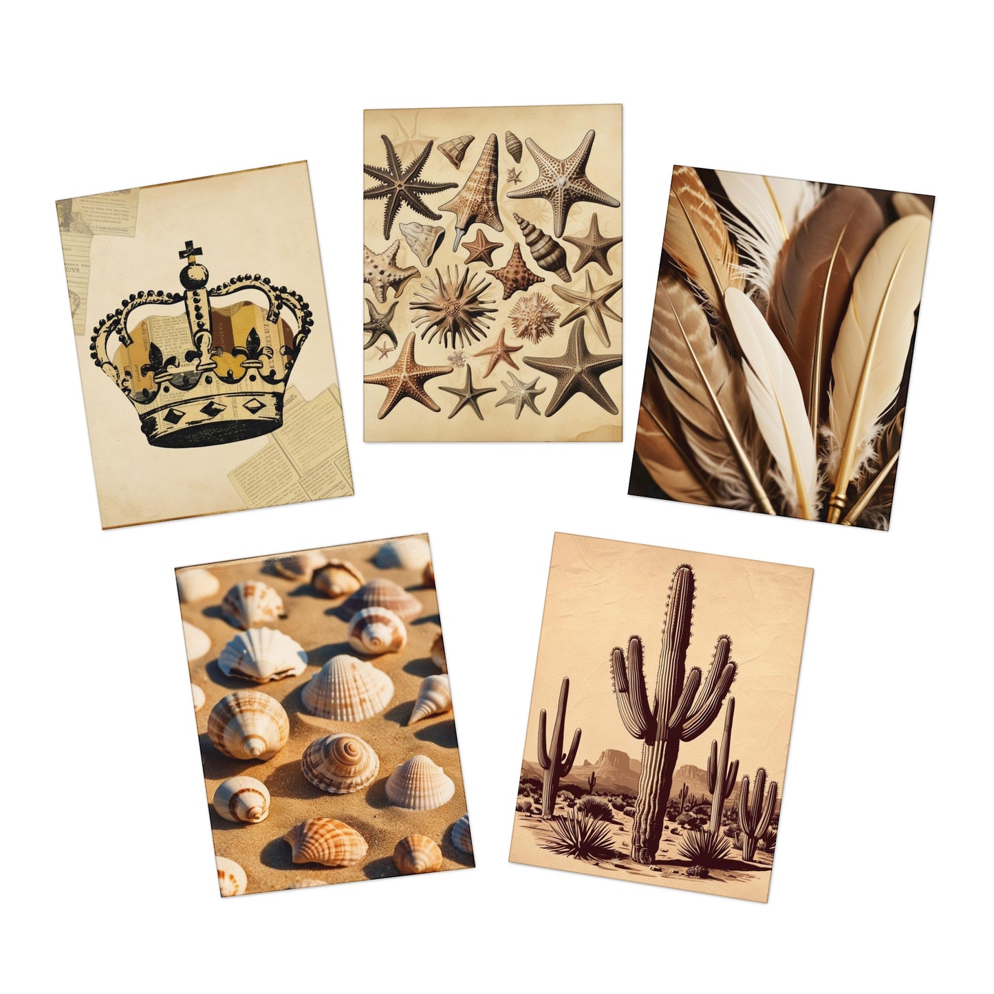 neutral variety Greeting Cards (5-Pack)