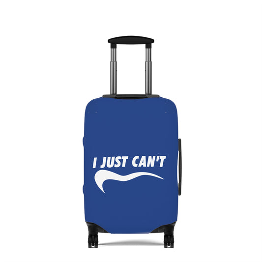 I Just Can't Luggage Cover Blue