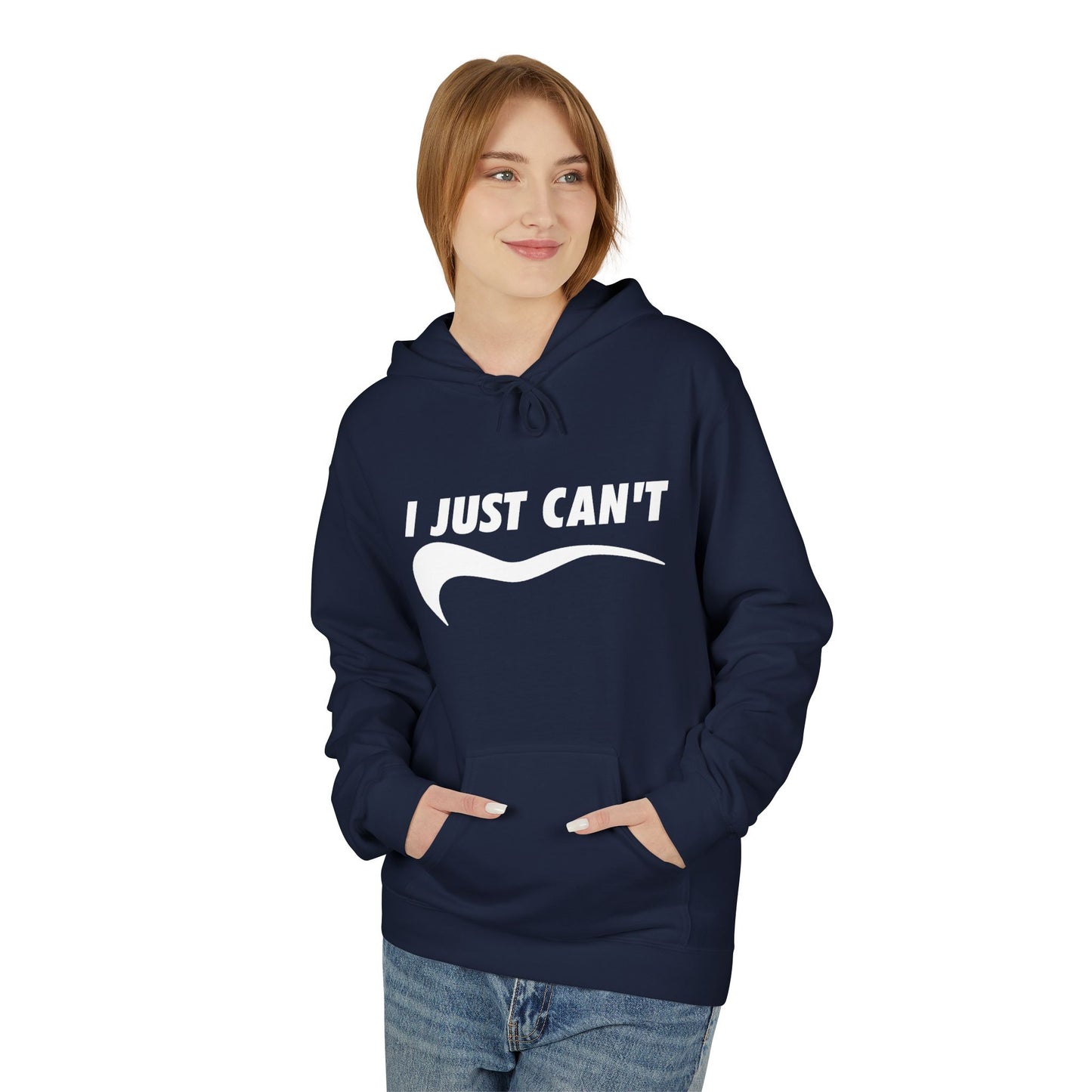 White I Just Can't Hoodie
