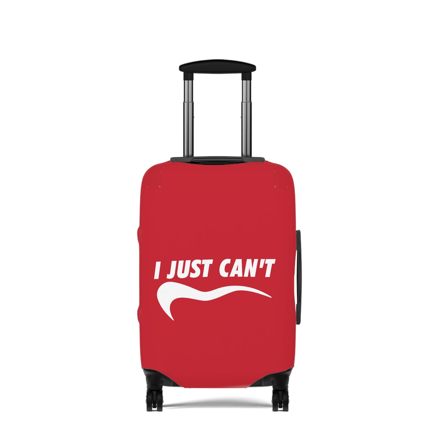 I Just Can't Luggage Cover Red