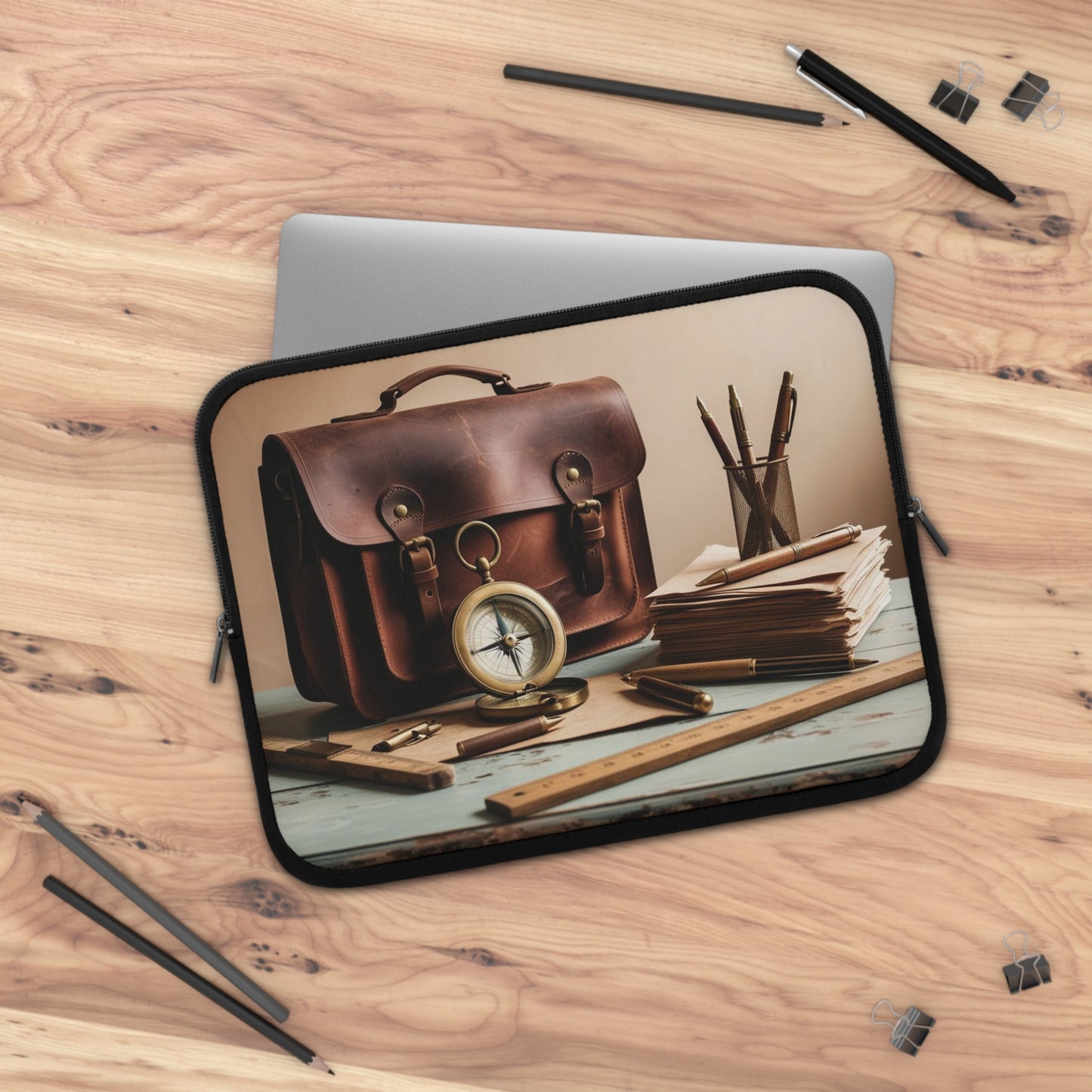 vintage school supplies/professor Laptop Sleeve