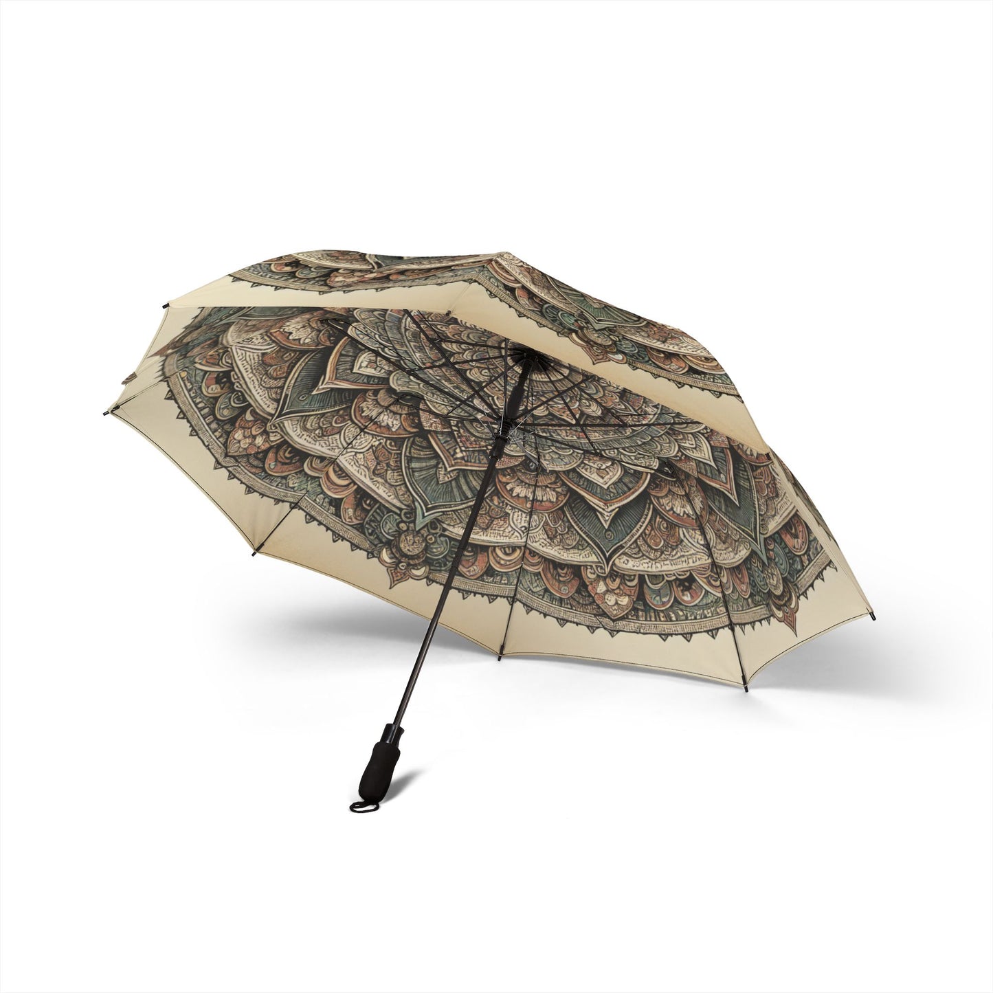 antique mandala Umbrella - Semi-Automatic Foldable Design