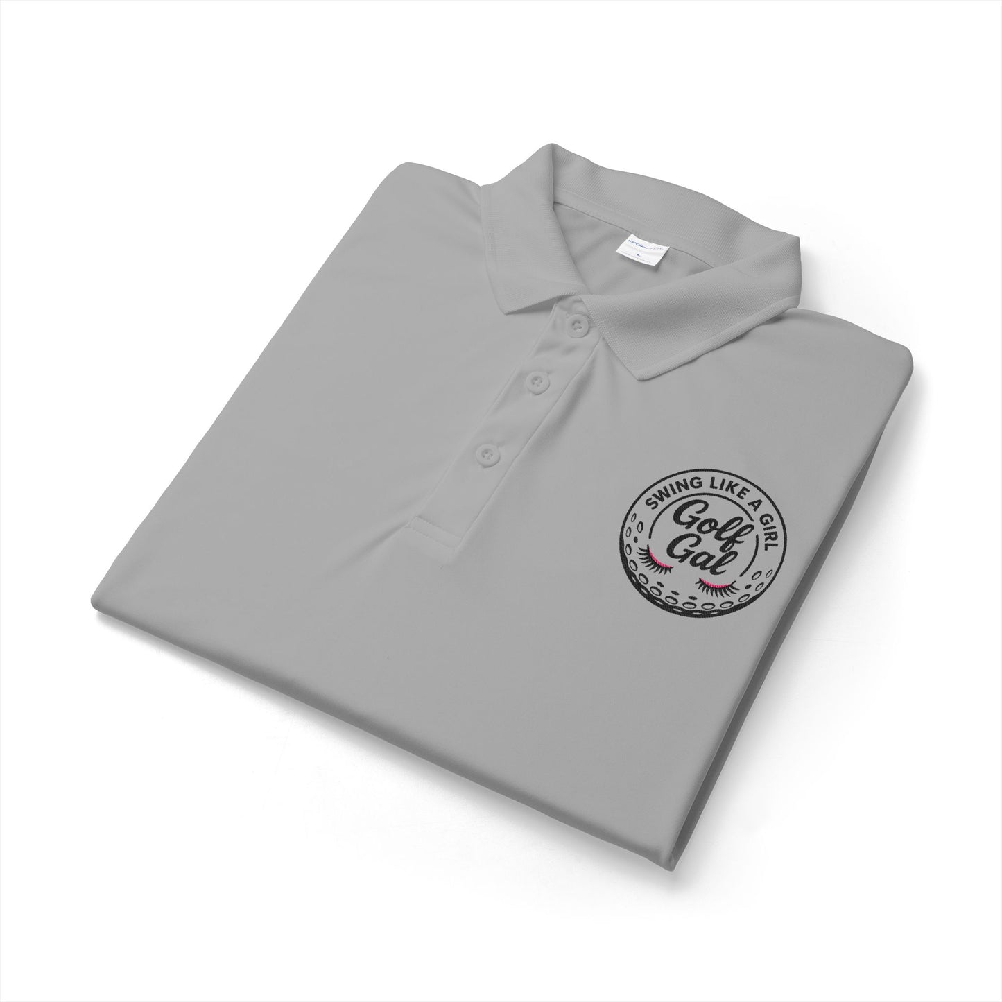 Golf Gal Logo black Polo — Performance Sport-Tek PosiCharge Competitor Polo