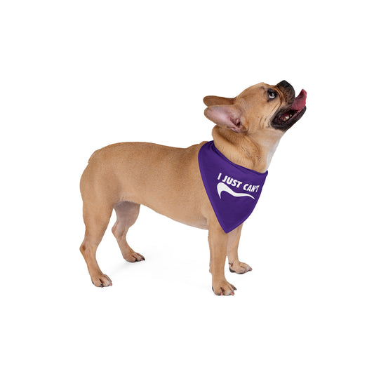 purple I just can't Pet Bandana