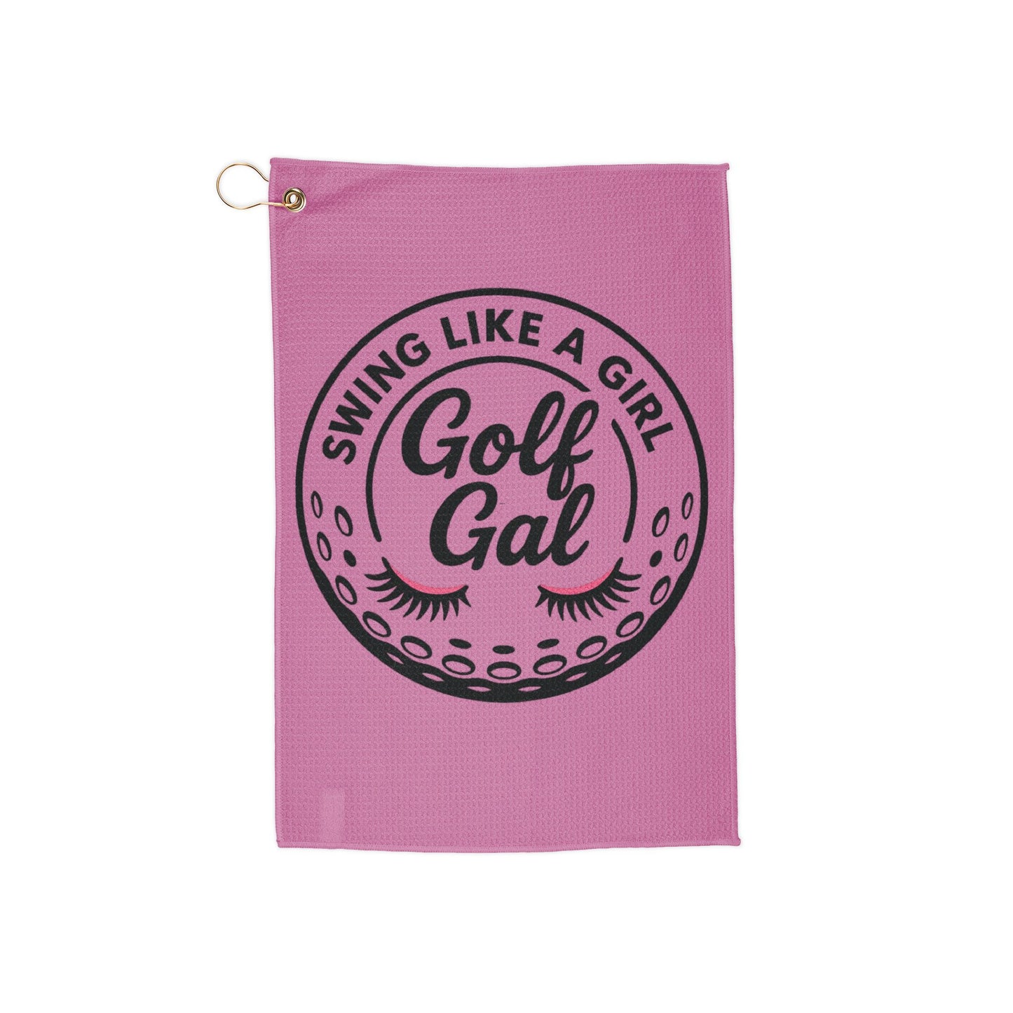 golf gal logo pink Golf Towel