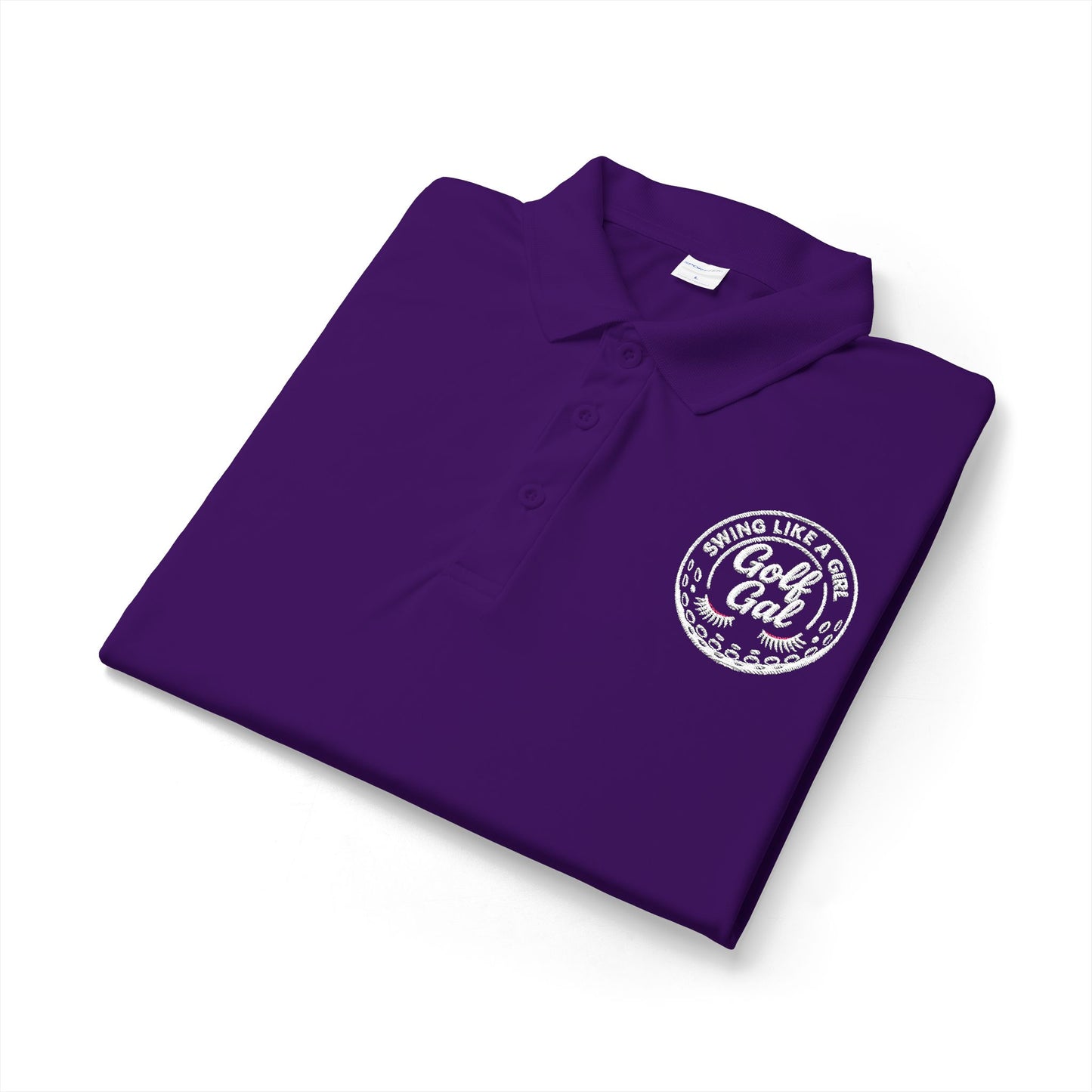 Golf Gal Logo white Polo — Performance Sport-Tek PosiCharge Competitor Polo