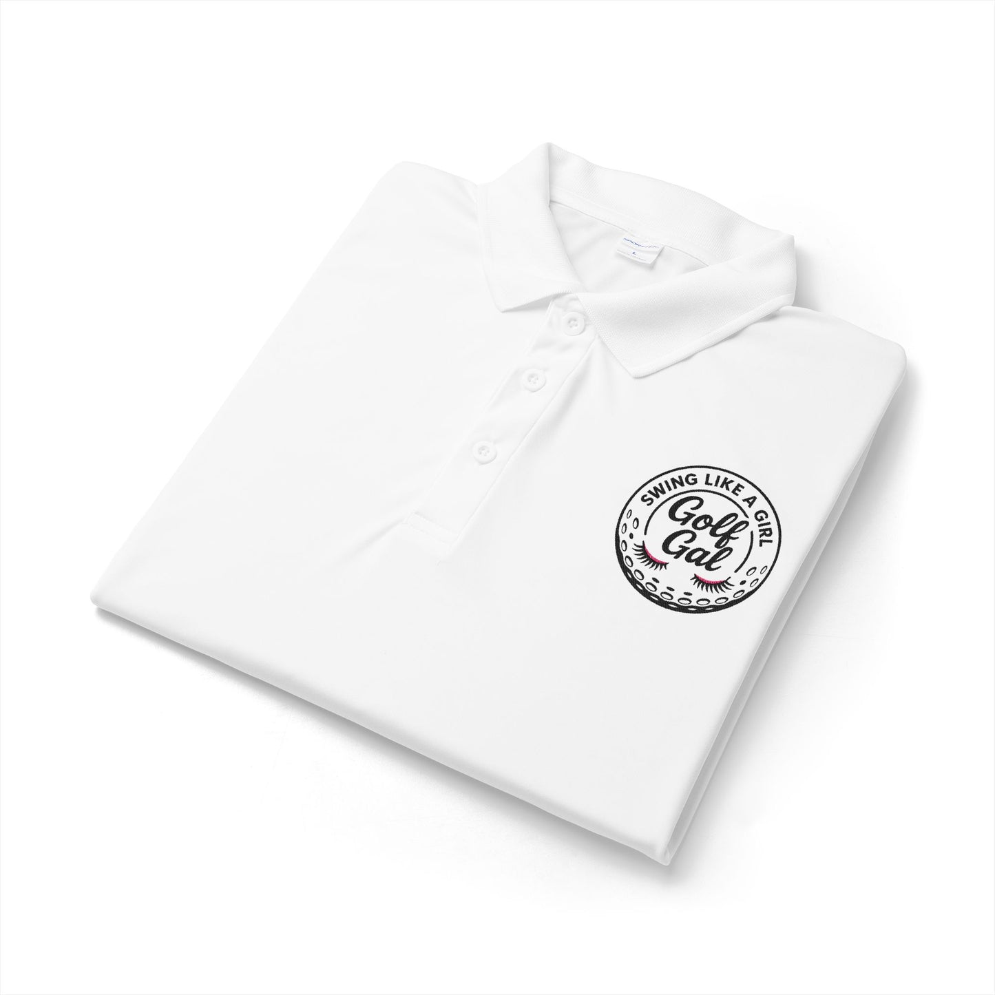 Golf Gal Logo black Polo — Performance Sport-Tek PosiCharge Competitor Polo
