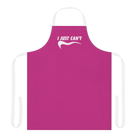 hot pink  I just Can't  Apron