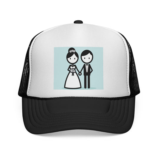 bride and groom Trucker Cap