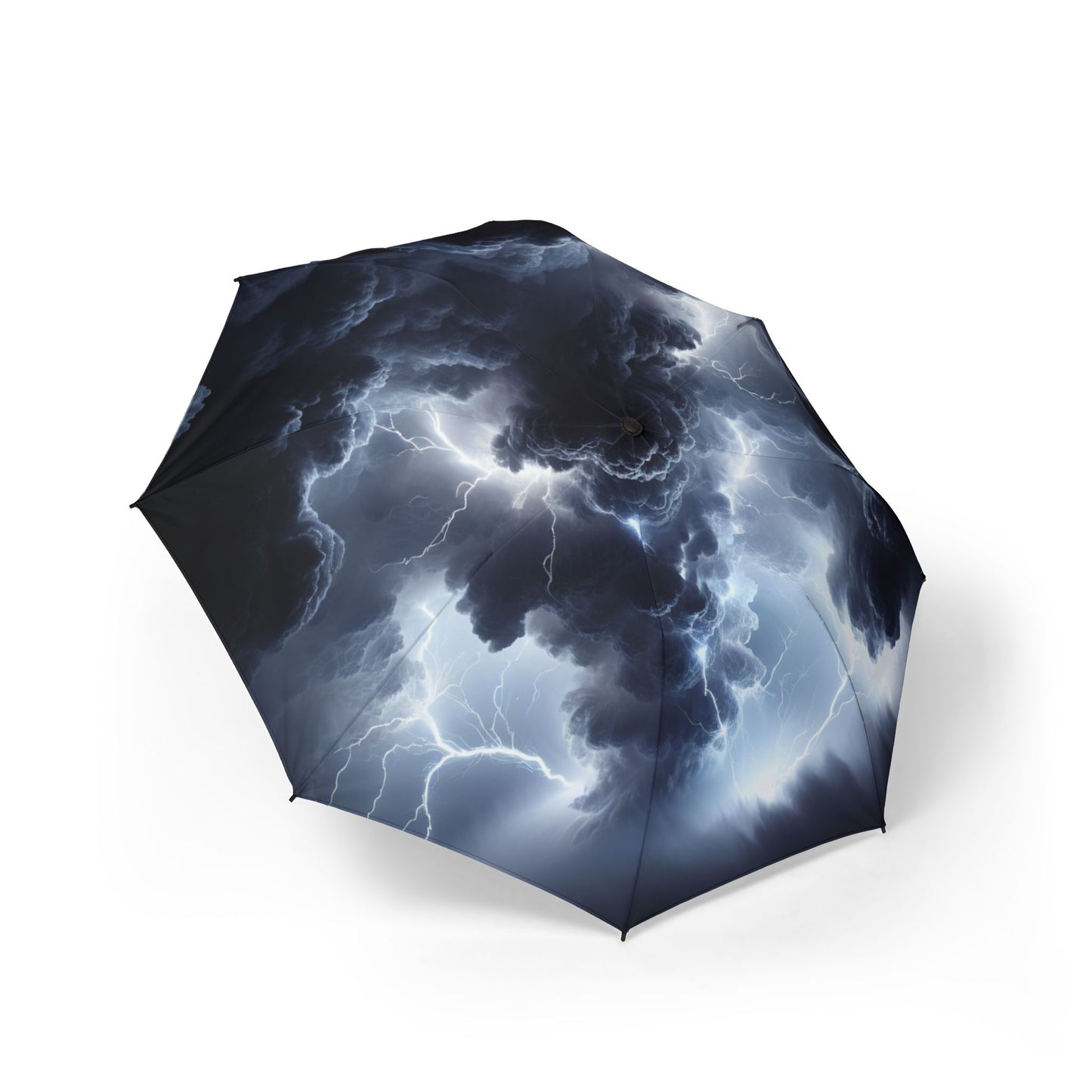 lightning storm Umbrella - Semi-Automatic Foldable Design