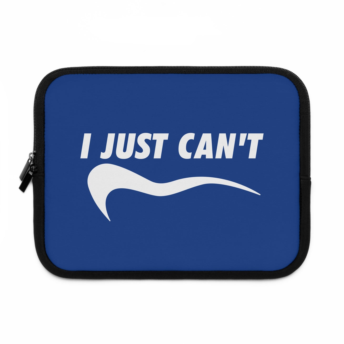 navy with white i just can't Laptop Sleeve