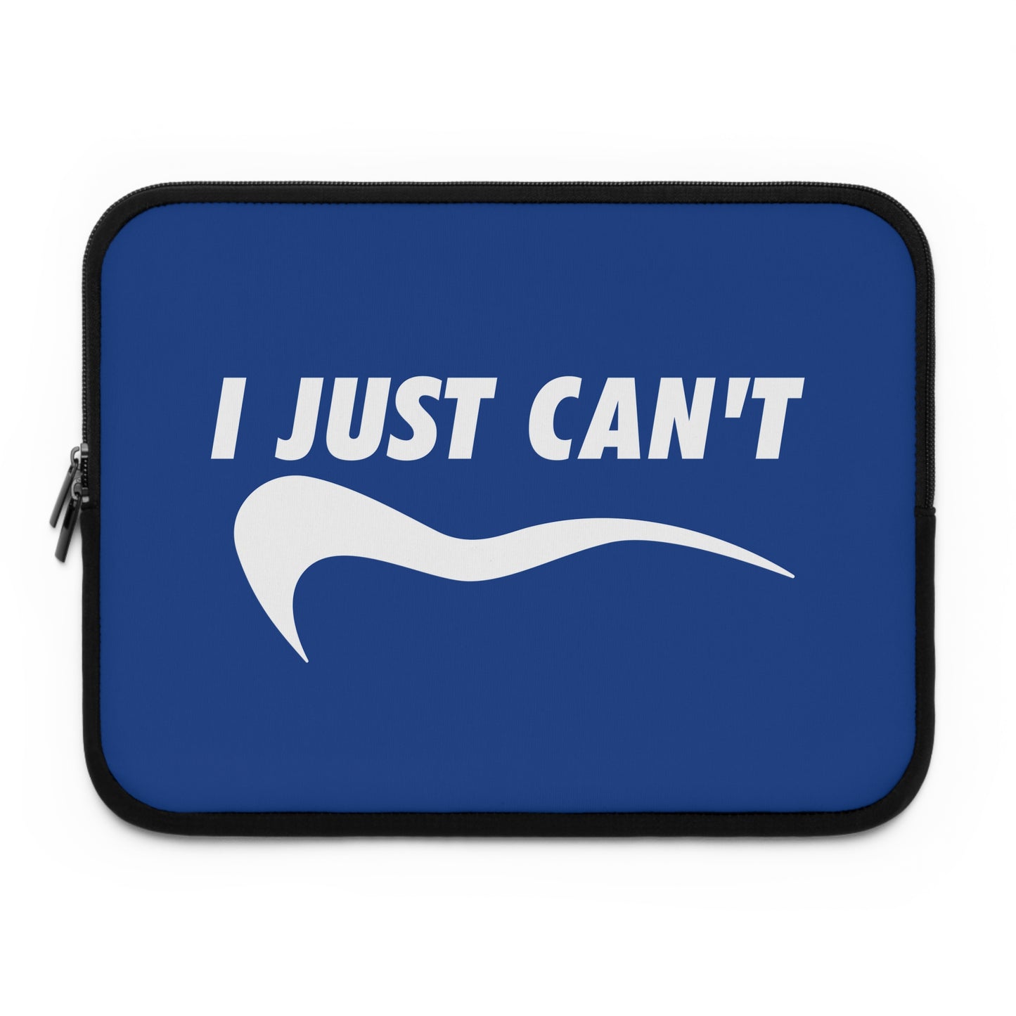 navy with white i just can't Laptop Sleeve