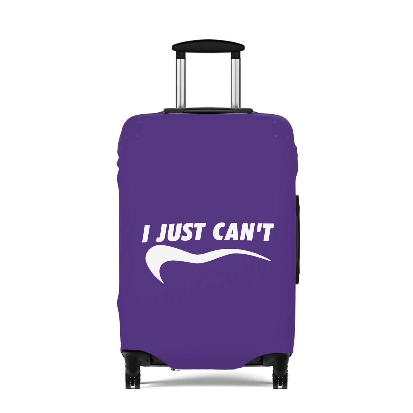 I Just Can't Luggage Cover Purple