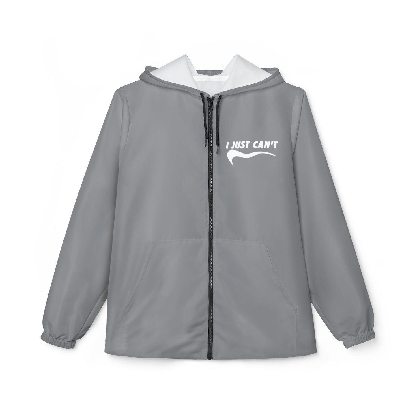 Gray I Just Can't Windbreaker Jacket