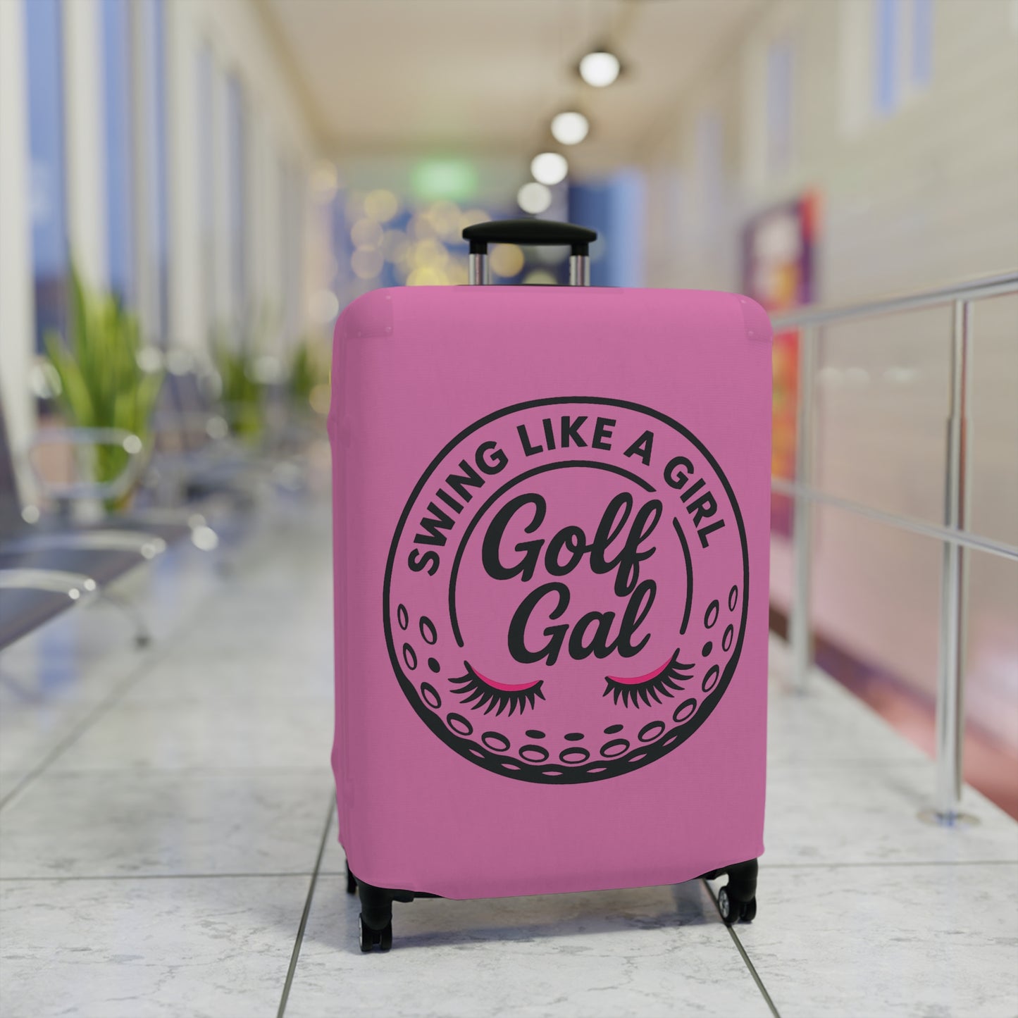Golf Gal Luggage Cover Pink