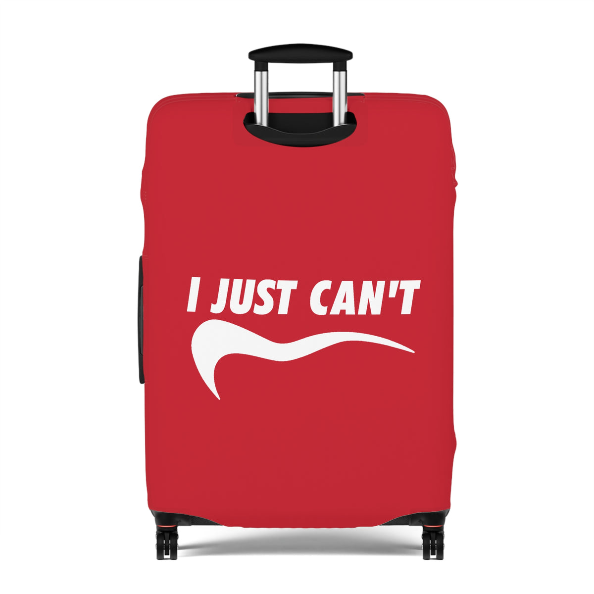 I Just Can't Luggage Cover Red
