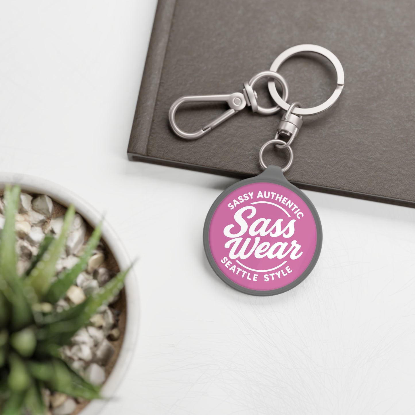 PInk Sass Wear Keyring Tag