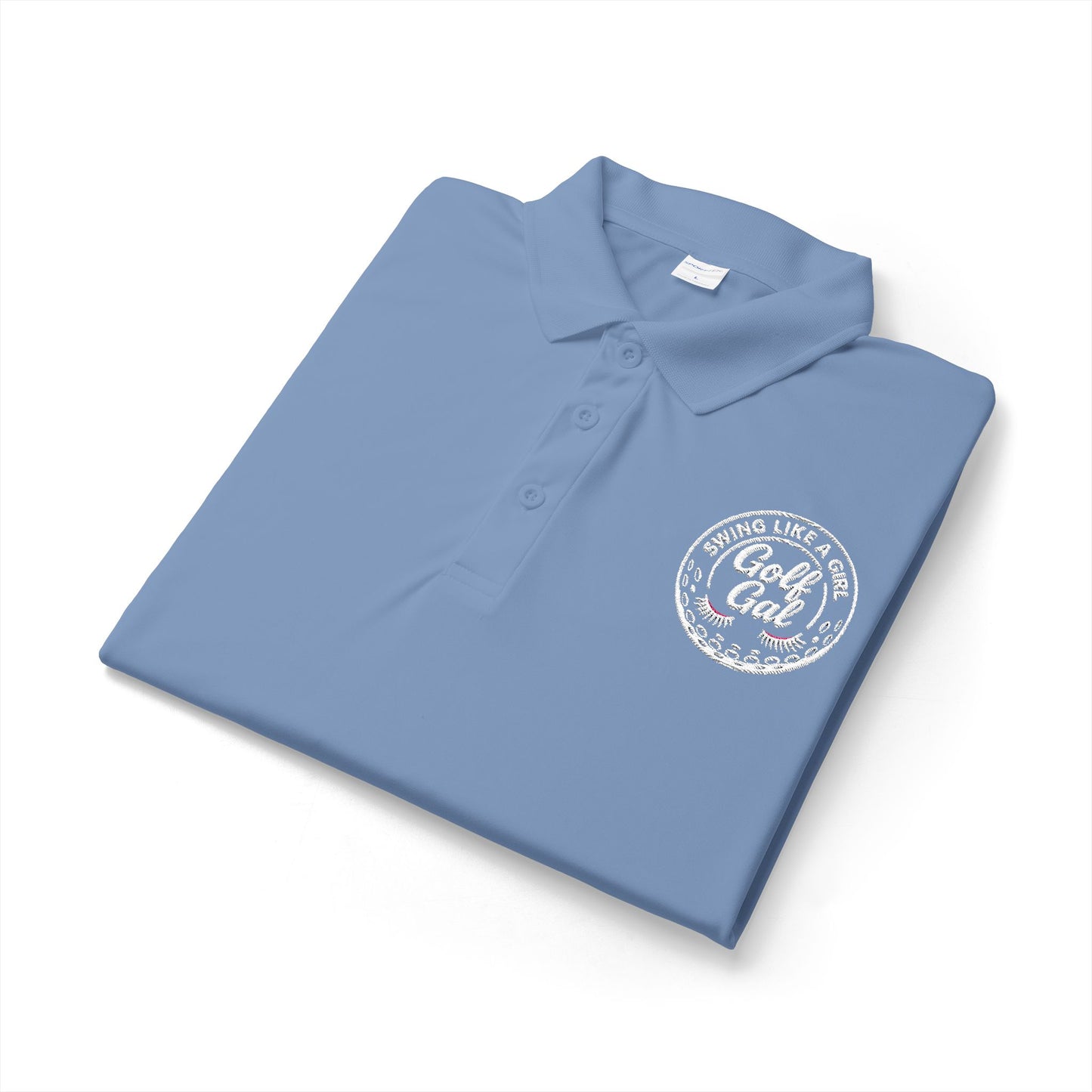 Golf Gal Logo white Polo — Performance Sport-Tek PosiCharge Competitor Polo