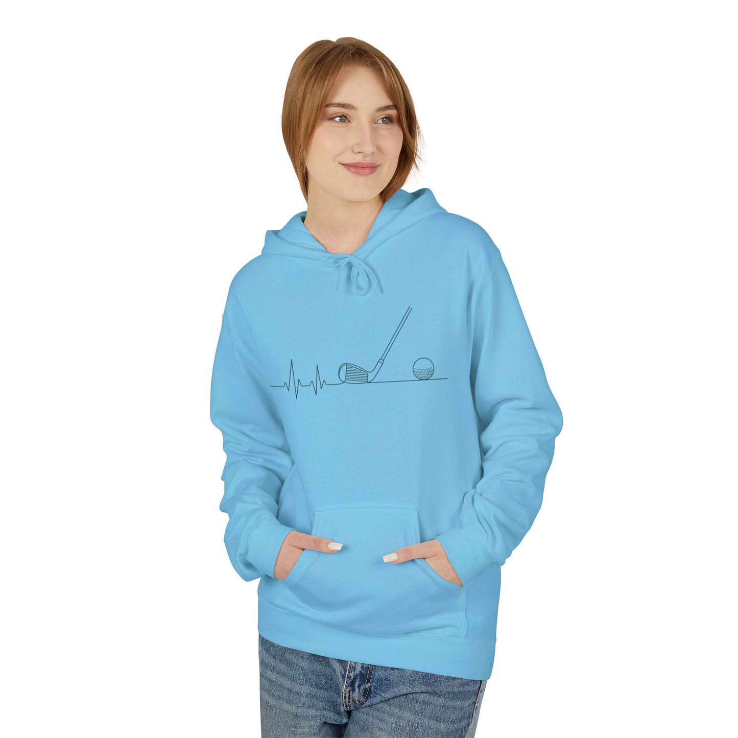 Golf Heartbeat Hoodie Hoodie