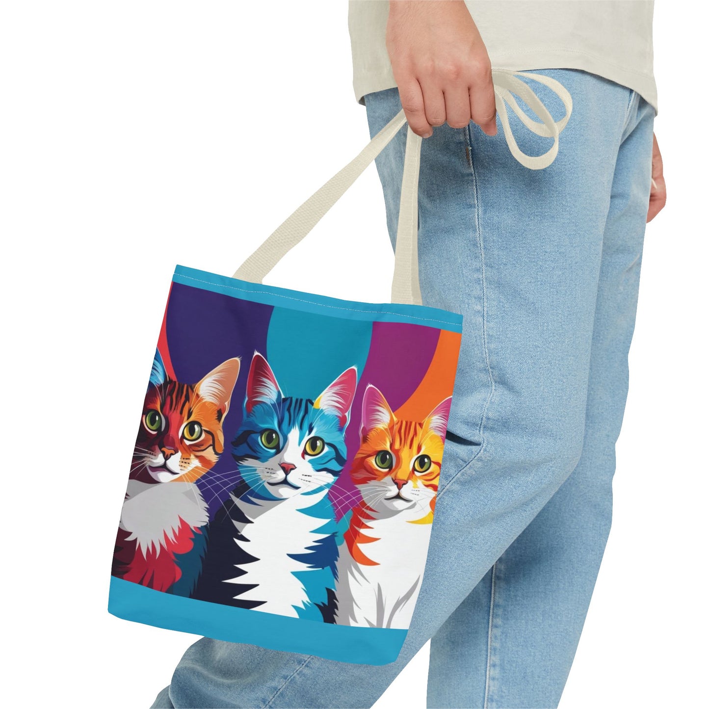 pop art cats Tote Bag