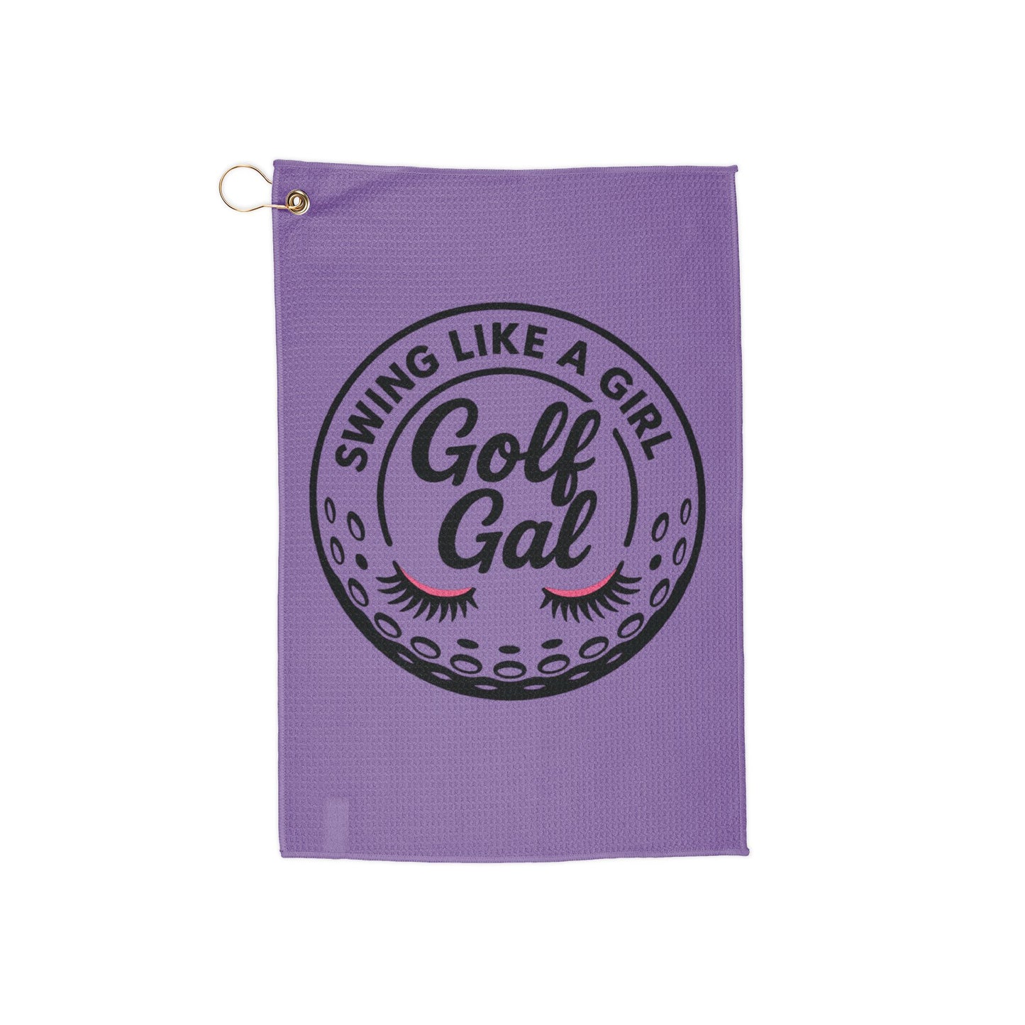 Golf Gal logo purple Golf Towel