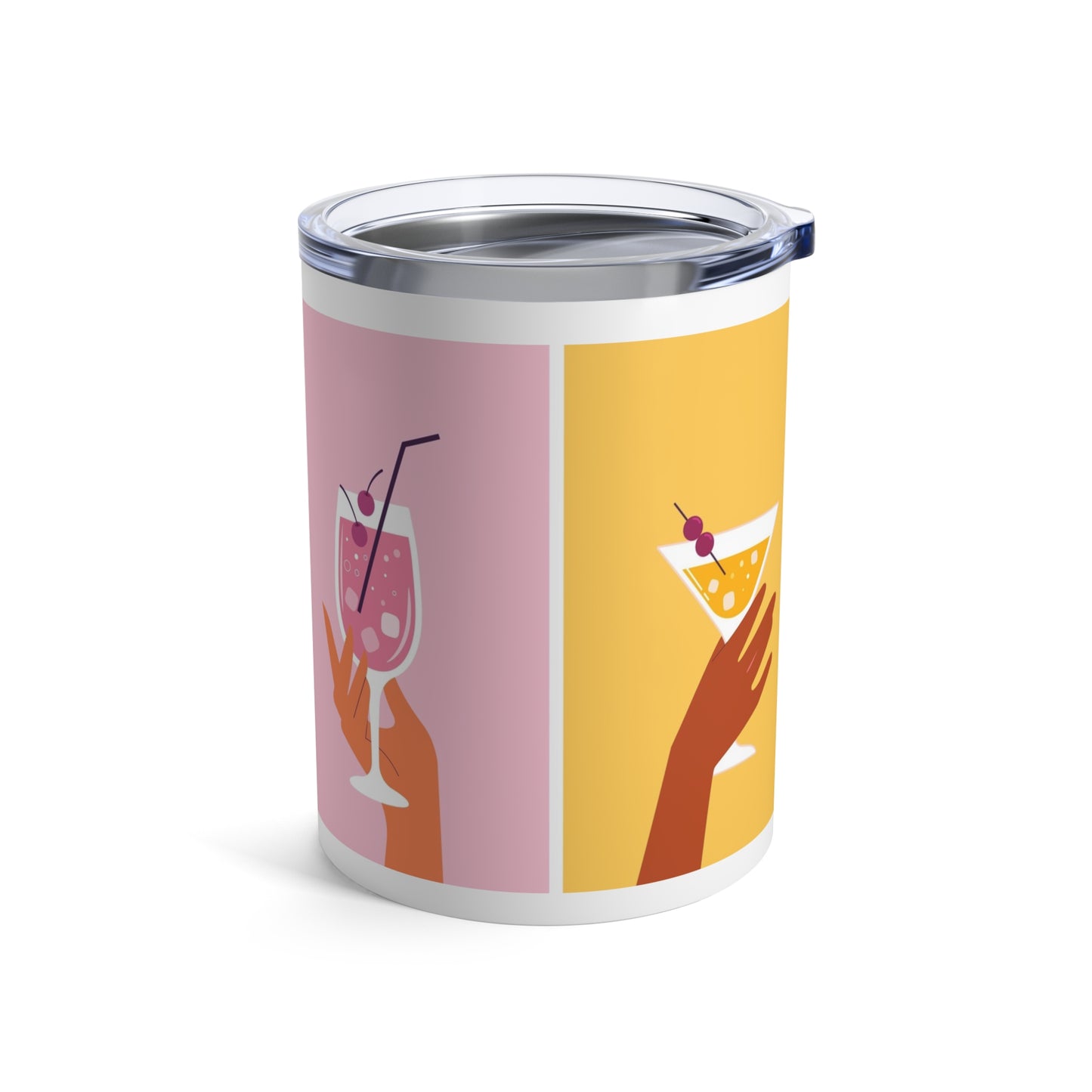 Retro hands holding glasses Whiskey/Wine Tumbler