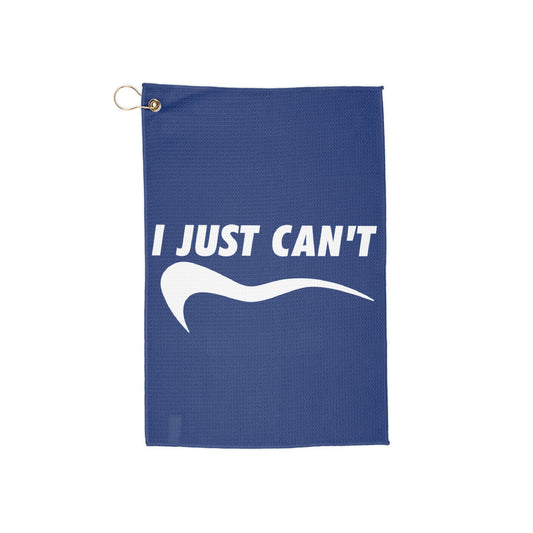 blue I just can't Golf Towel