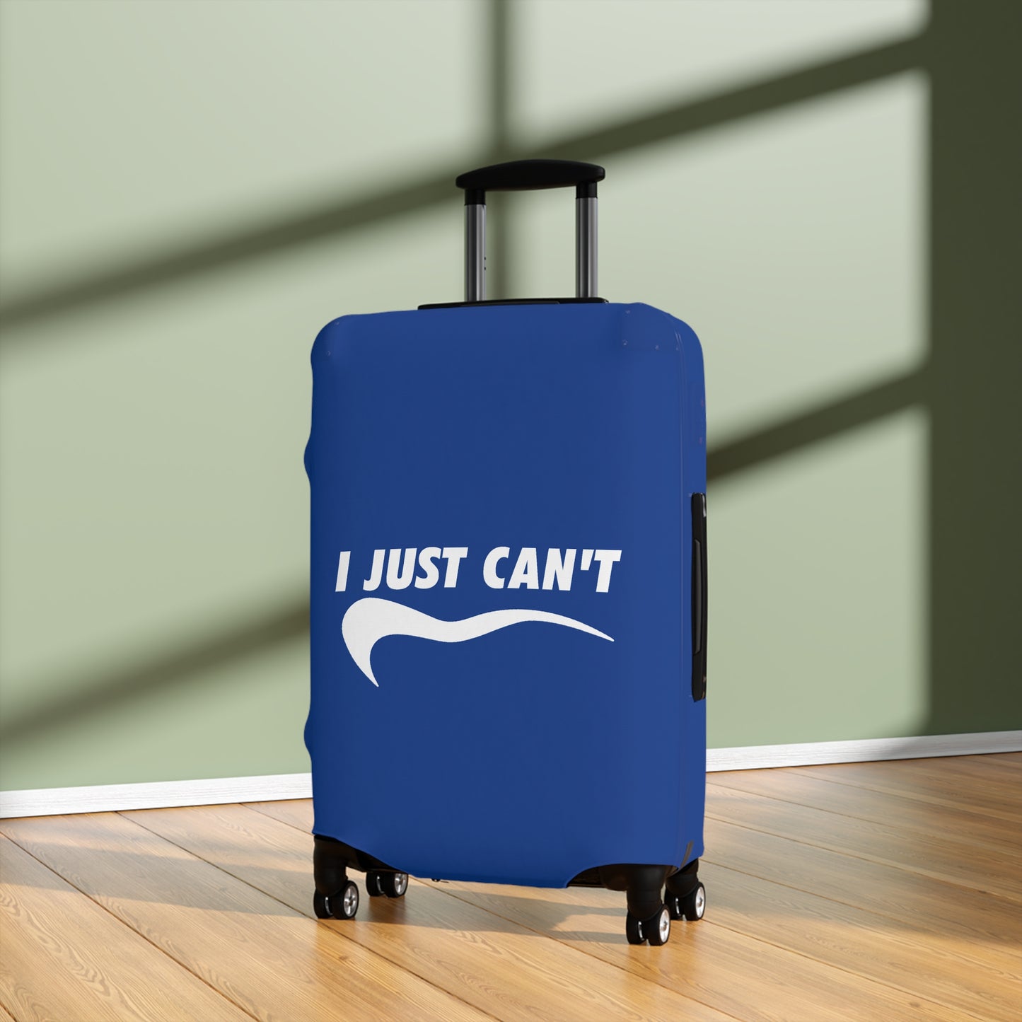 I Just Can't Luggage Cover Blue